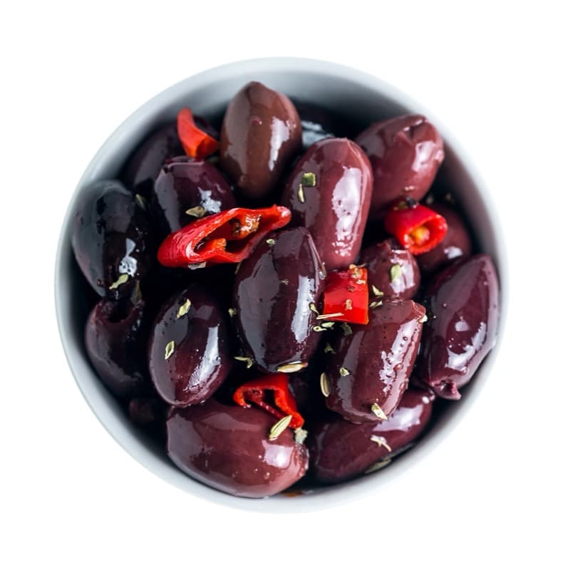 Olive Kalamon Denocciolate marinate - Le Nostrane